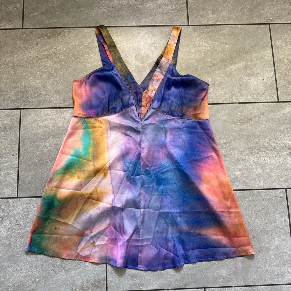 Anthropologie Multicolor Tie-Dye Dress